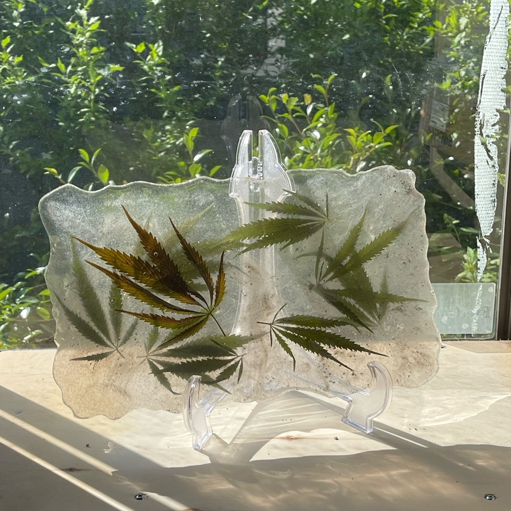 Air Elemental #2 - epoxy resin art/tray